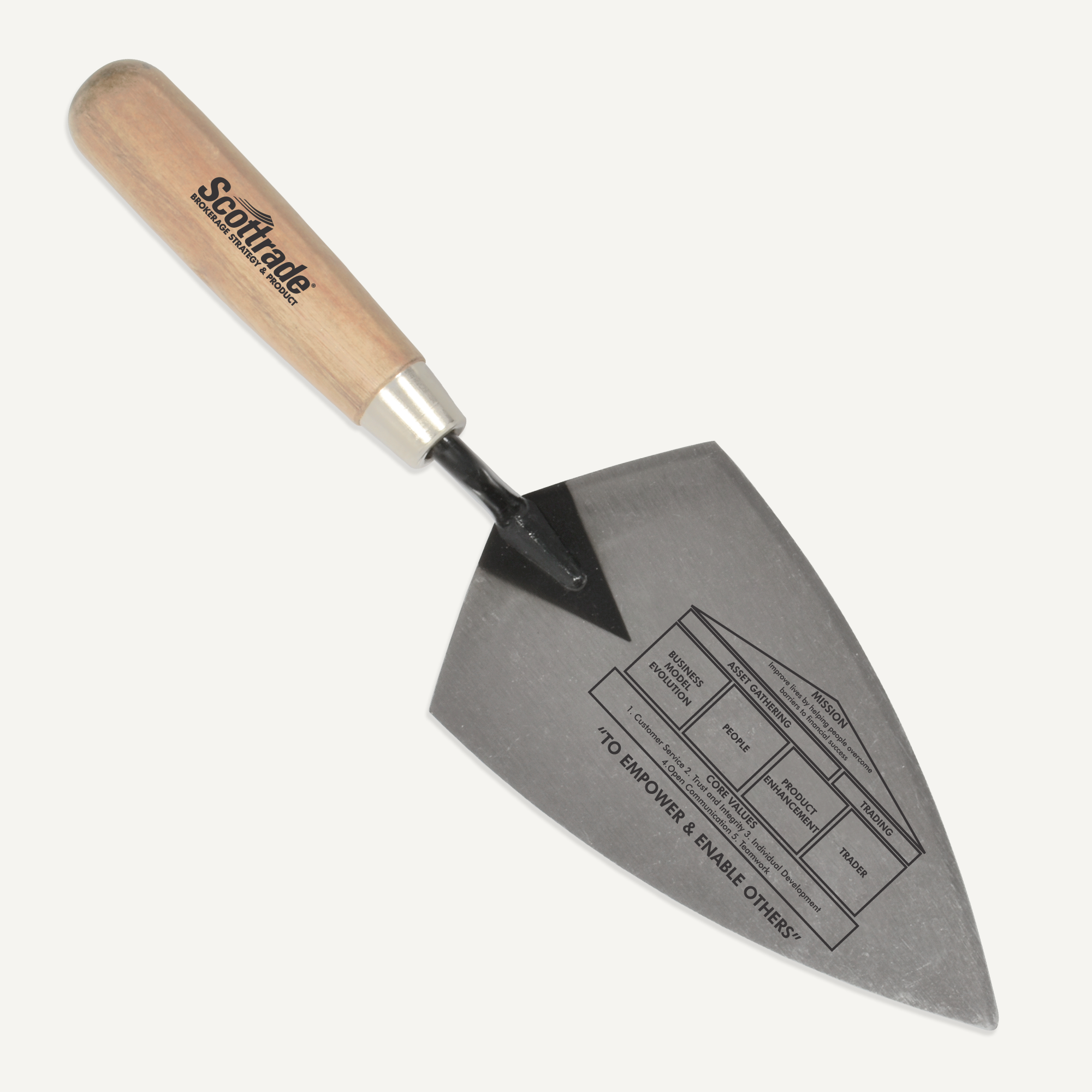 Engraved brick trowel deals