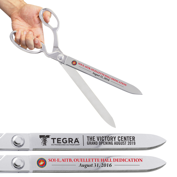 9-1/2 Chrome Ceremonial Ribbon Cutting Scissors