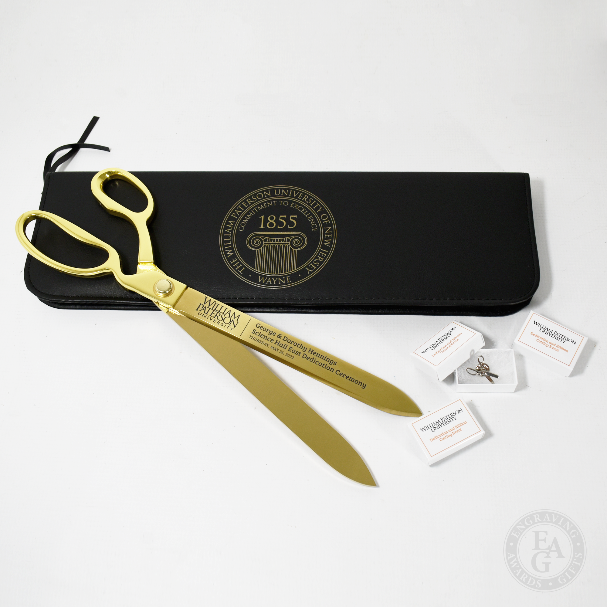 Deluxe Golden Handle Stainless Steel Ceremonial Scissors