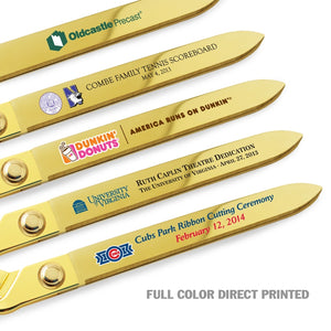15" Ceremonial Ribbon Cutting Scissors Full Color Printed