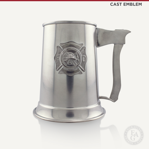 Custom Engraved Cast 16oz Firefighter Pewter Mug