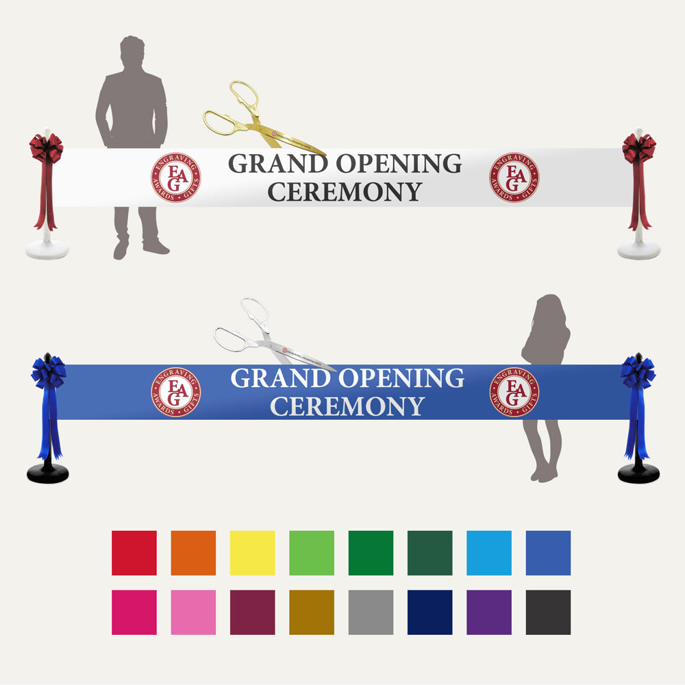 100mm Ribbon Cutting Ceremony Kit – Personalised Package (€349 +