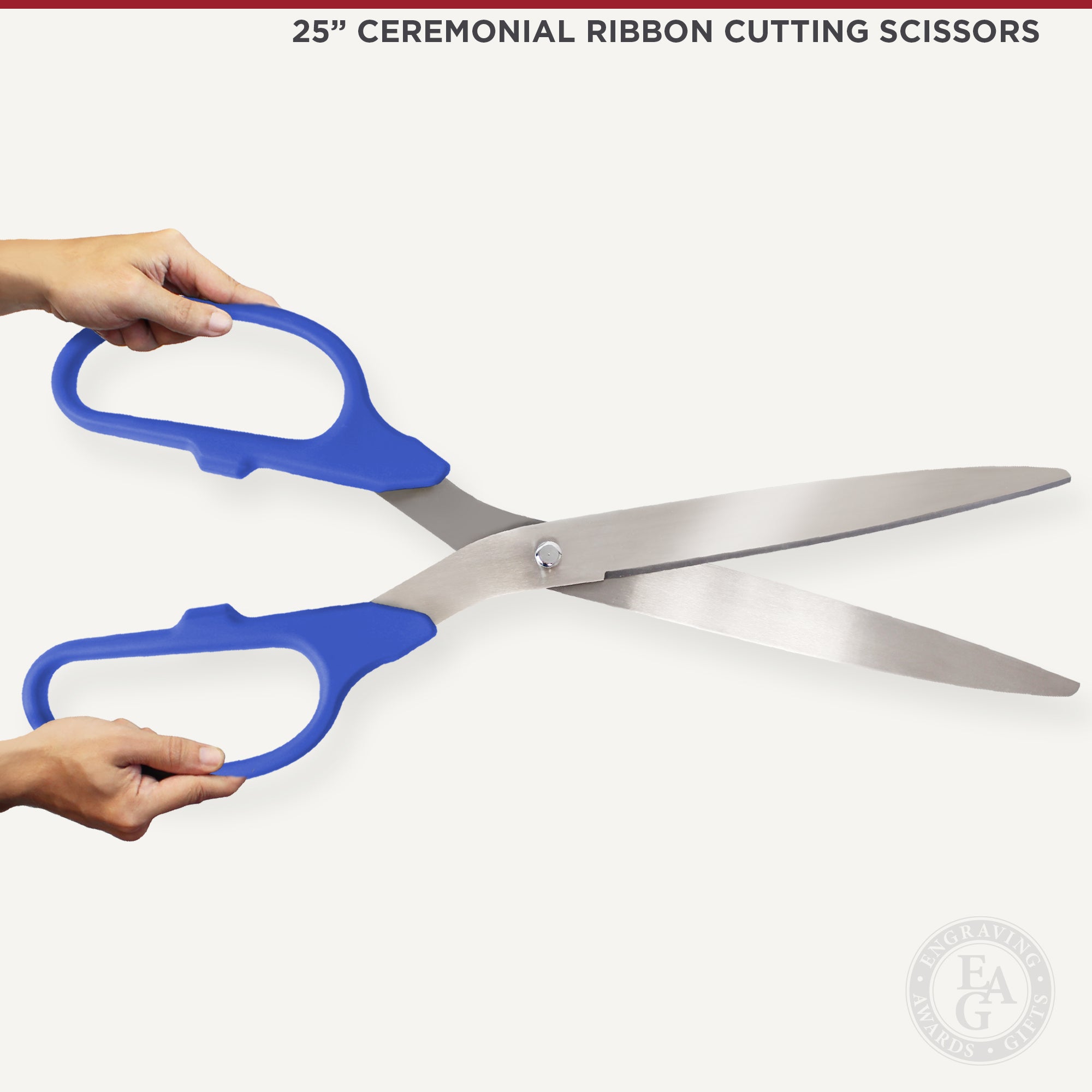 Full Custom Two-tone Ceremonial Ribbon Cutting Scissors