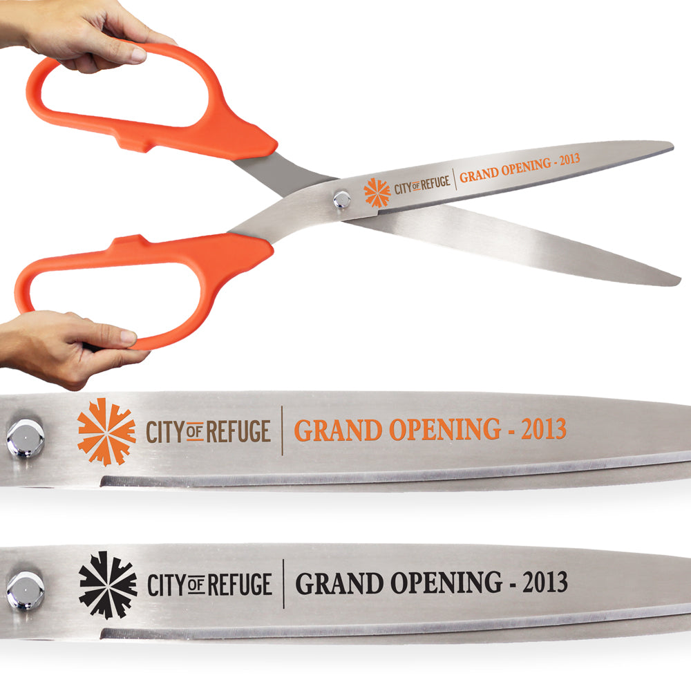 Grand Opening Kit - 25 Ribbon Cutting Scissors with Silver Blades