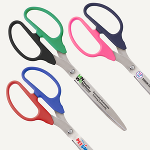 25in Two Color Handle Ribbon Cutting Scissors with Silver Blades