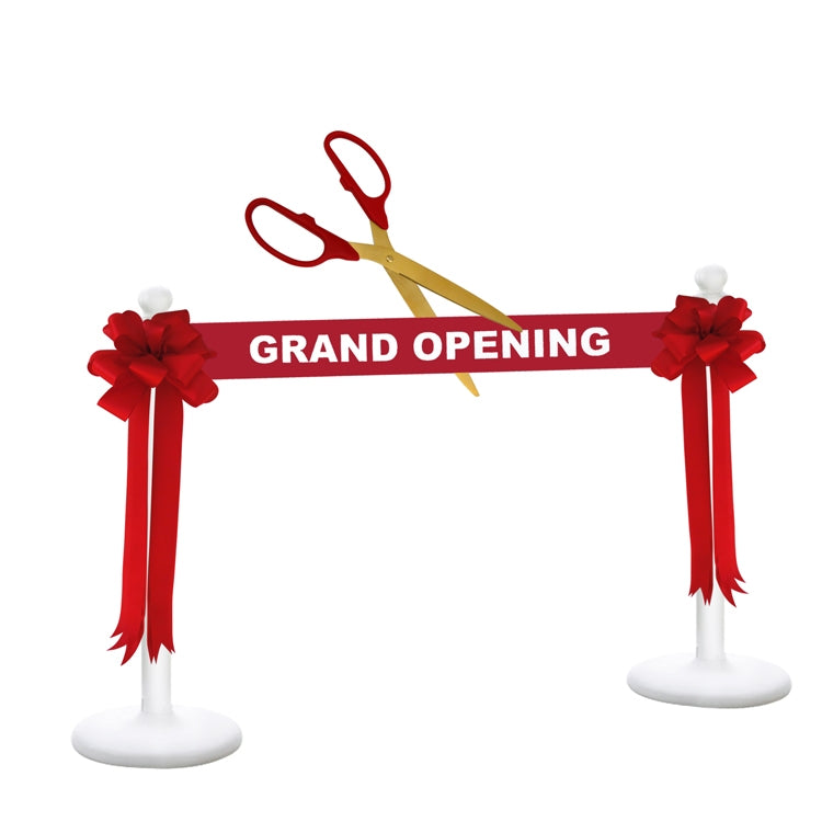 Full range of Grand Opening & Ribbon Cutting Cermony Supplies  Ceremonial  Groundbreaking, Grand Opening , Crowd Control & Memorial Supplies