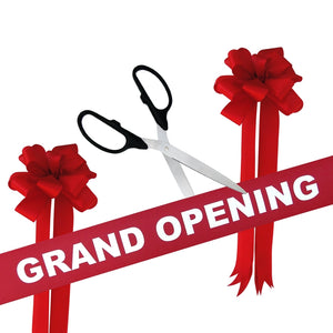 Grand Opening Kit - 25" Ribbon Cutting Scissors with Silver Blades