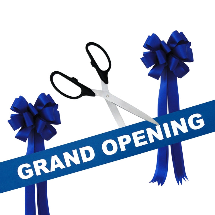 25 Blue Grand Opening Scissors – Blue Giant Scissors for Ribbon Cutting  Ceremony Heavy Duty Scissors Giants Ribbon Cutting Scissors for Special