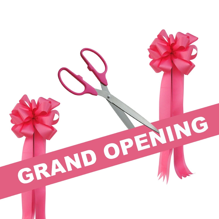 Pink Ceremonial Ribbon Cutting Scissors  Ceremonial Groundbreaking, Grand  Opening , Crowd Control & Memorial Supplies