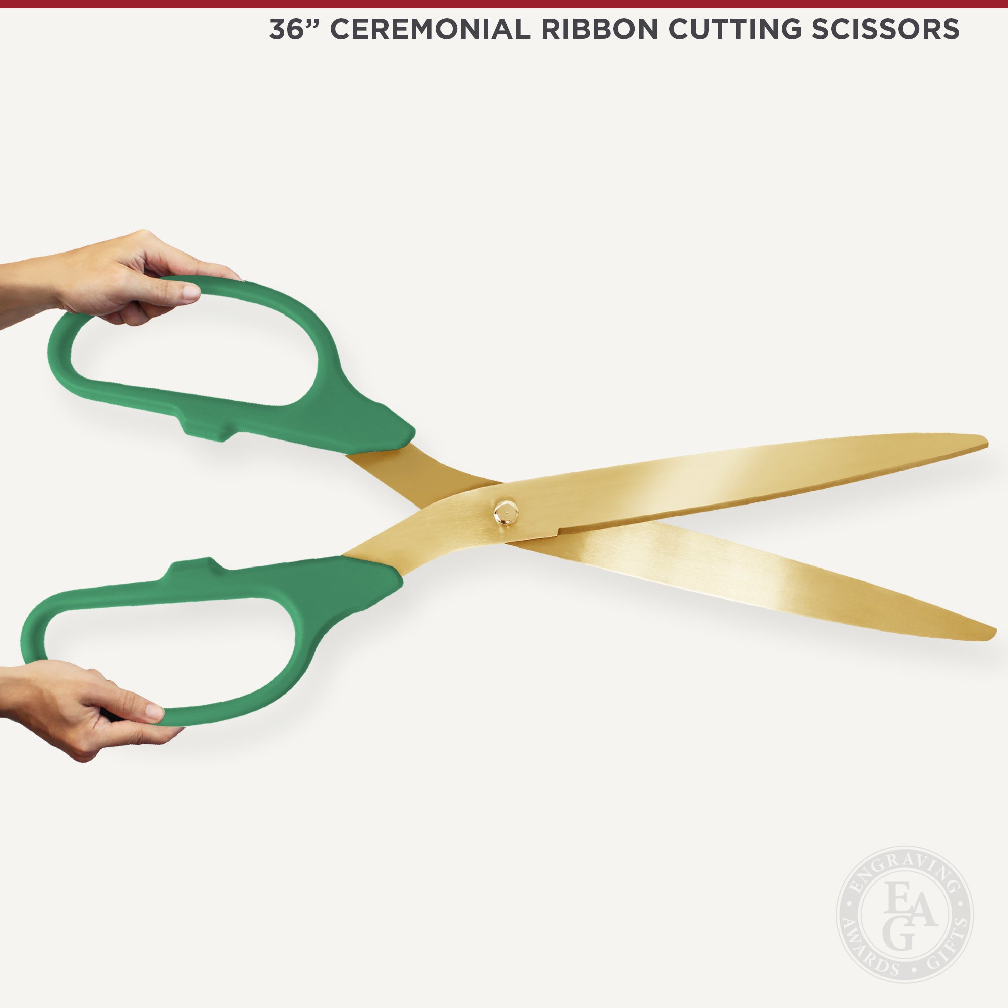 Giant Scissors Graphics for Ribbon Cutting at Temple Judea in Tarzana