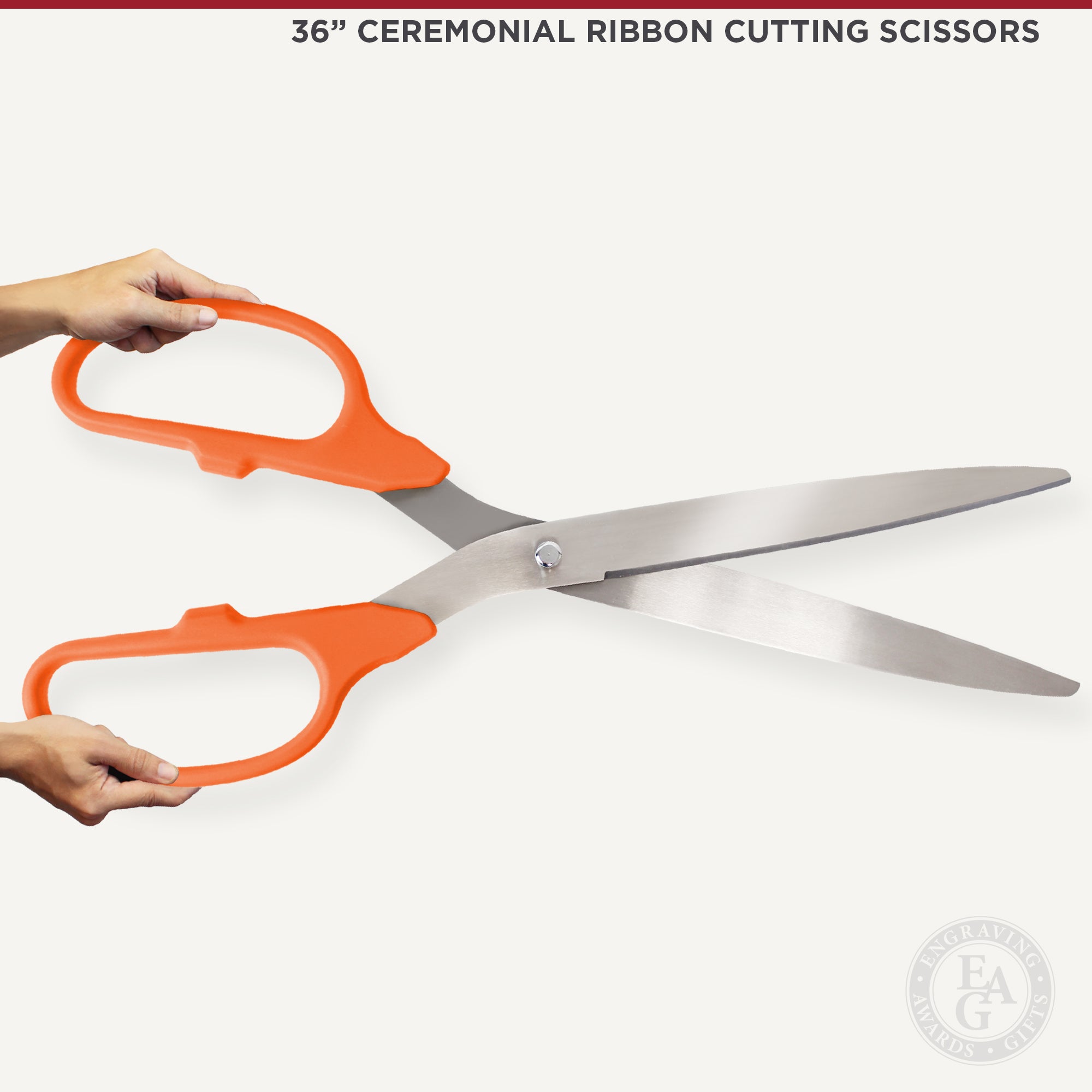 36 Yellow Ribbon Cutting Scissors with Silver Blades