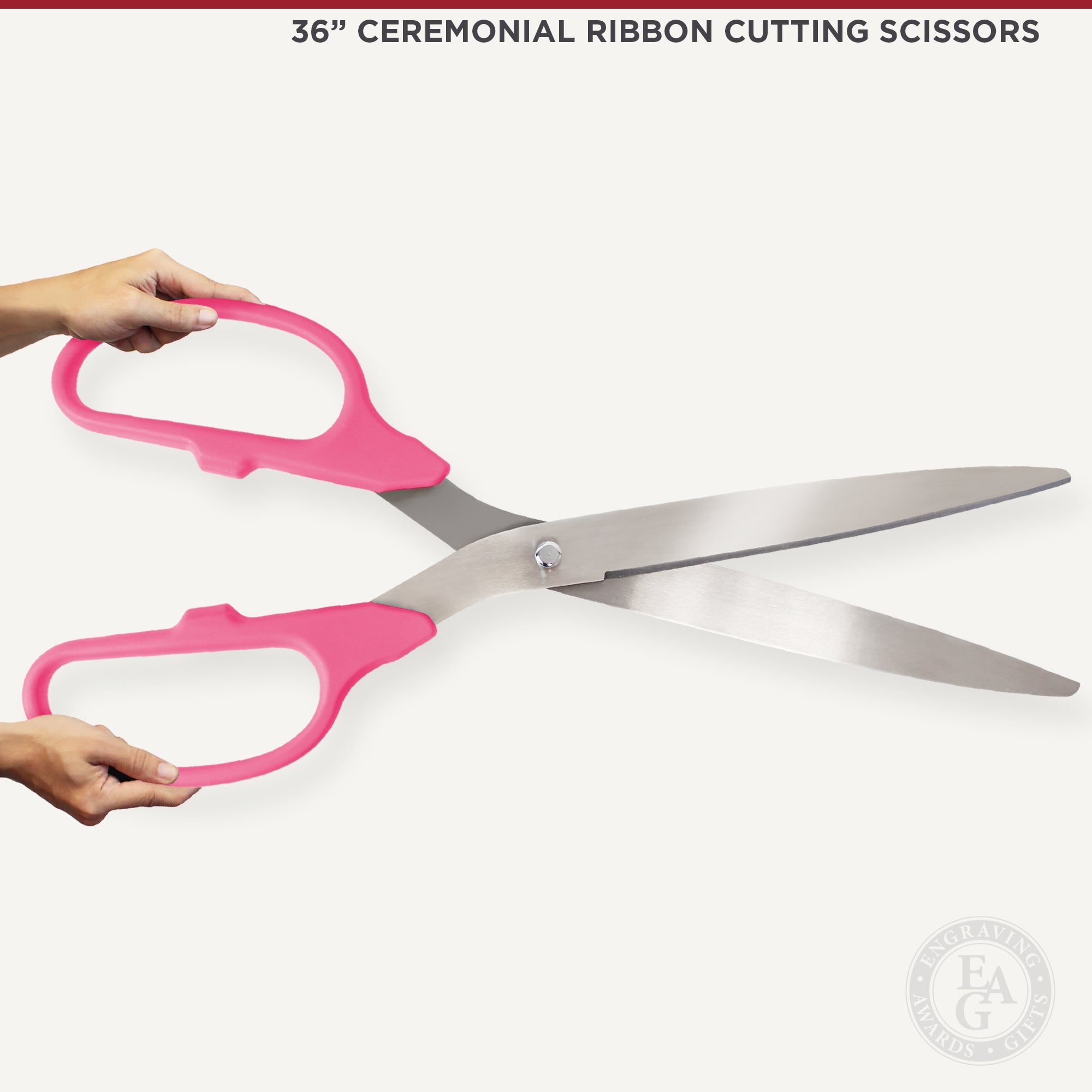 36 Purple Ribbon Cutting Scissors with Silver Blades