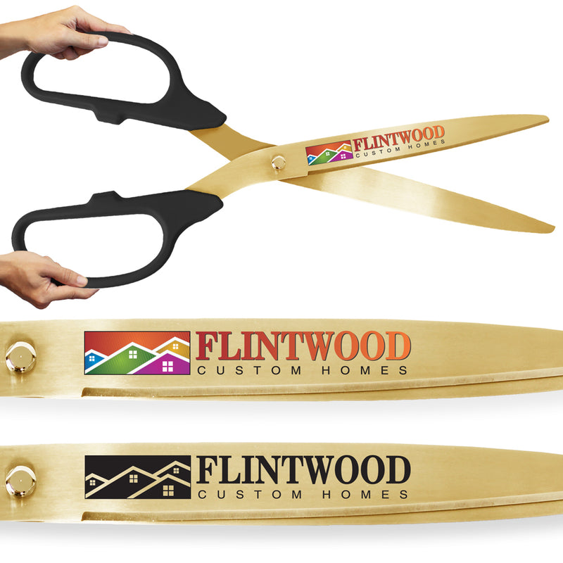 Giant Ceremonial Ribbon Cutting Scissors Engraving, Awards & Gifts