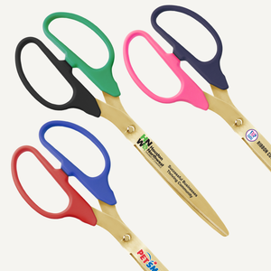 36in Two Color Handle Ribbon Cutting Scissors with Gold Blades