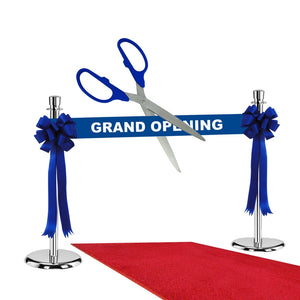 Supreme Silver Grand Opening Kit, Blue Scissors, Ribbon and Bows