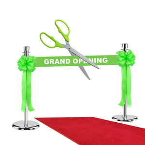 Supreme Silver Grand Opening Kit, Lime Green Scissors, Ribbon and Bows