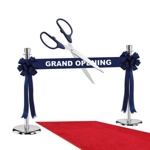 Supreme Silver Grand Opening Kit, Navy Scissors, Ribbon and Bows