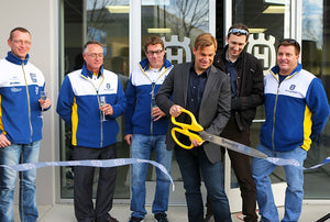 36" Yellow Ribbon Cutting Scissors with Silver Blades Event