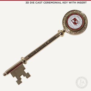 3D Die Cast Ceremonial Key with Insert