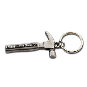 Custom Cast 3-D Hammer Keychain