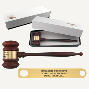 11" American Rosewood Gavel with Gift Box