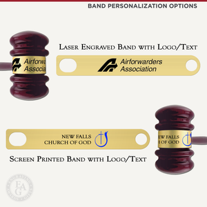 Gavel Band Personalization Options