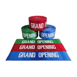 4in Grand Opening Ribbon - White Lettering
