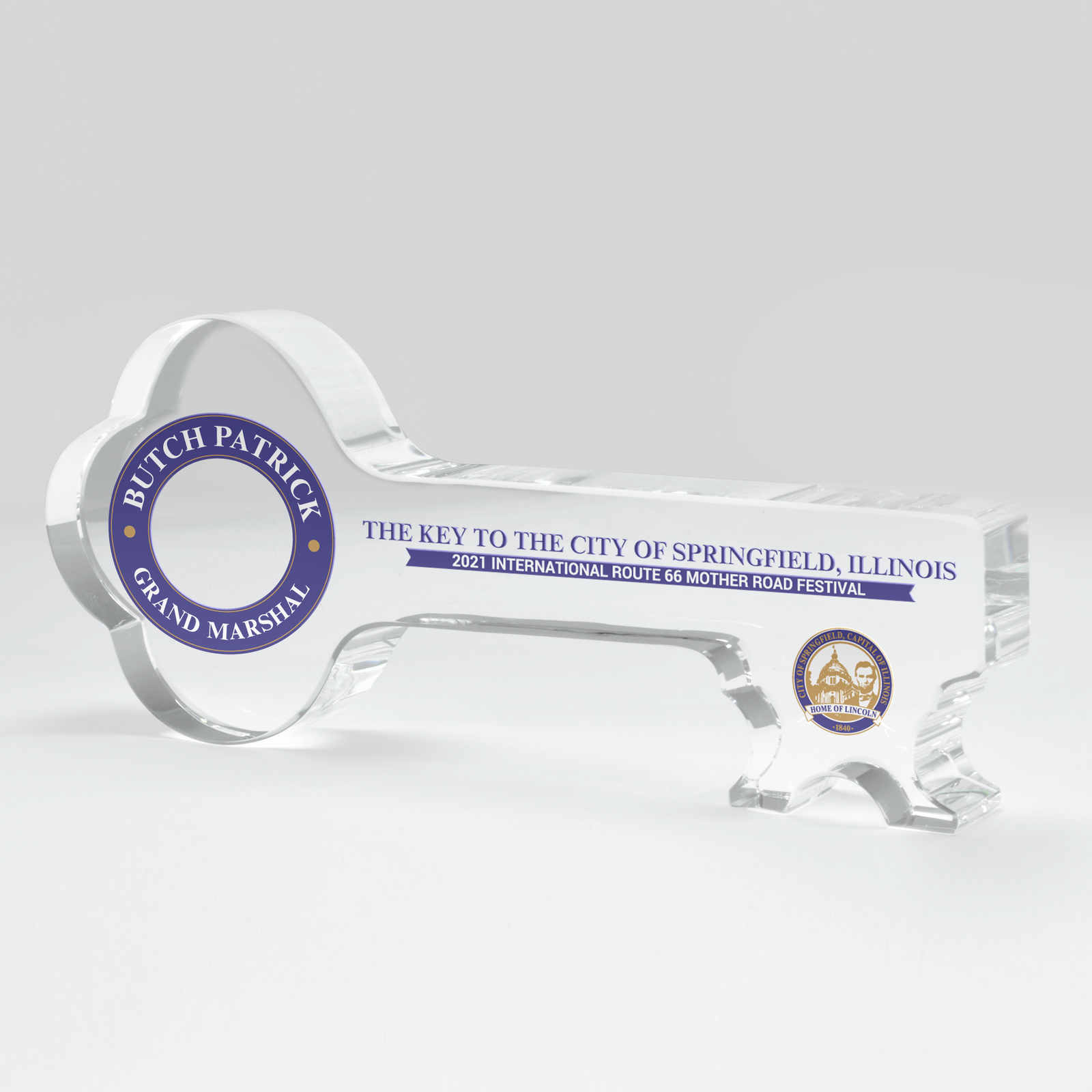 Crystal & Acrylic Ceremonial Keys - Engraving, Awards & Gifts