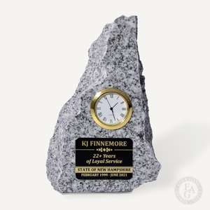 6" New Hampshire Granite Clock Award