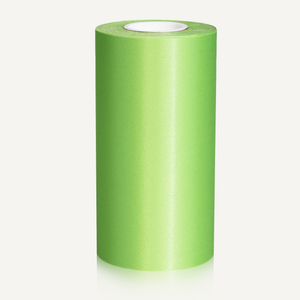 6in Wide Satin Ceremonial Ribbon - Hot Lime