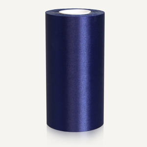 6in Wide Satin Ceremonial Ribbon - Navy Blue