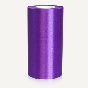 6in Wide Satin Ceremonial Ribbon - Purple
