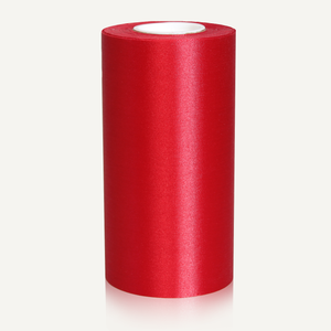 6in Wide Satin Ceremonial Ribbon - Red