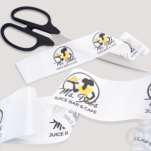 6" Full Color Printed Ribbon with 36" Black Handle Scissors