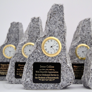 6" New Hampshire Granite Clock Award
