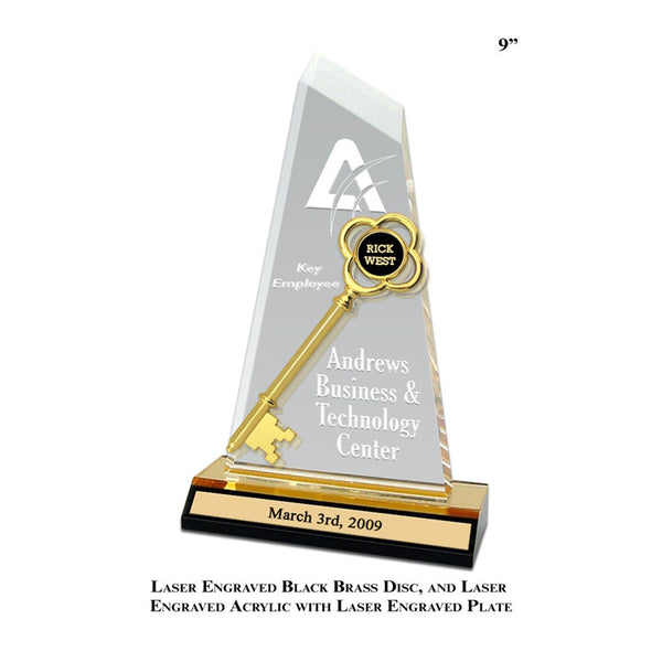 Ceremonial Acrylic Key Award - Engraving, Awards & Gifts