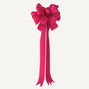Giant Ceremonial Stanchion Bows - Hot Raspberry