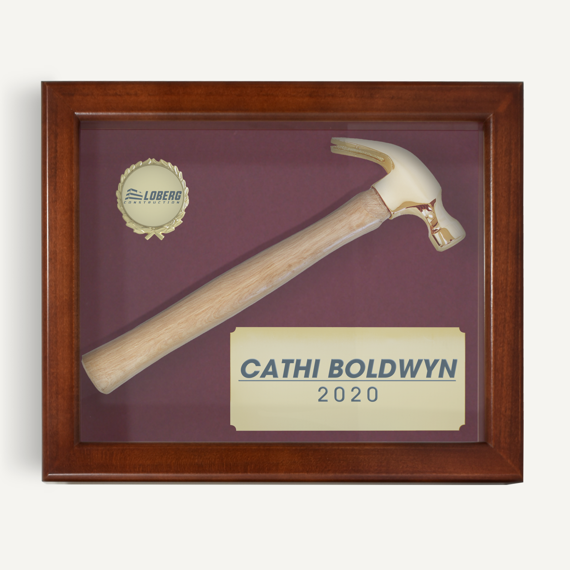 Ceremonial Hammer Display Case - Engraving, Awards & Gifts