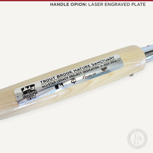 Traditional Chrome Plated Groundbreaking Shovel - Baseball Bat Handle - Laser Engraved Plate