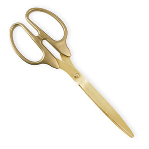 36" Gold Ribbon Cutting Scissors with Gold Blades