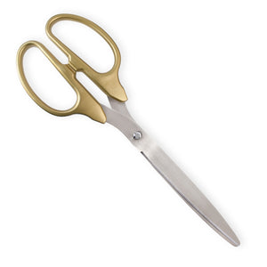 25" Gold Ribbon Cutting Scissors with Silver Blades