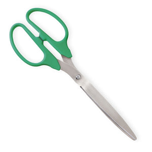 25" Green Ribbon Cutting Scissors with Silver Blades
