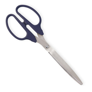 25" Navy Blue Ribbon Cutting Scissors with Silver Blades