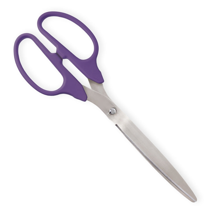 36 Purple Ribbon Cutting Scissors with Silver Blades