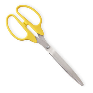 25" Yellow Ribbon Cutting Scissors with Silver Blades