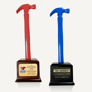 Ceremonial Hammer Pedestal Award - Custom Painted
