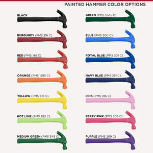 Painted Hammer Color Options