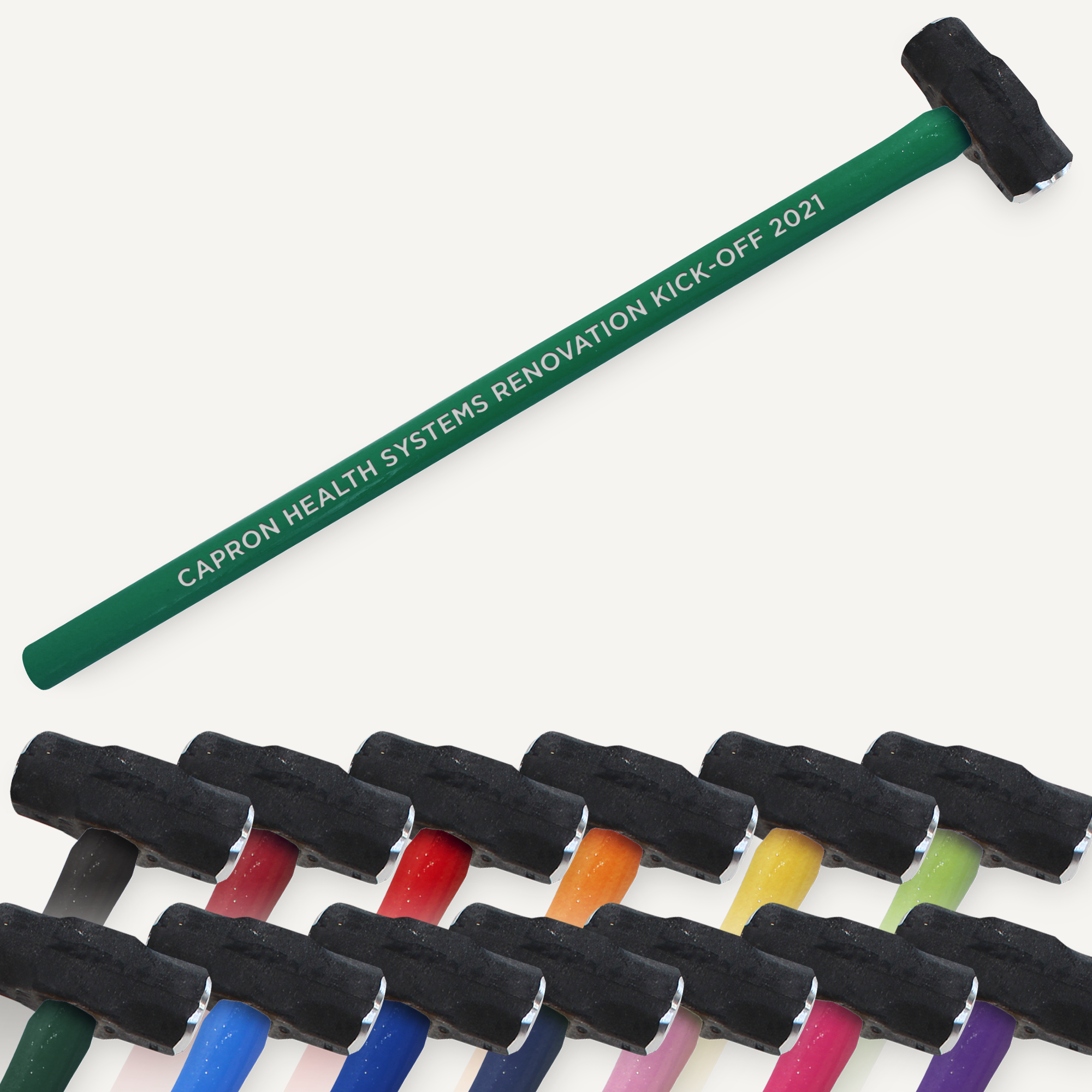 Full Size Custom Painted Sledgehammer - Painted Handle - Engraving