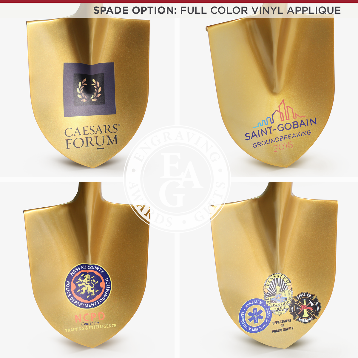 Groundbreaking Ceremonial Shovel Kit - Gold Finish D-Handle - Engraving ...