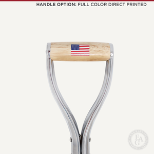 Groundbreaking Ceremonial Shovel Kit - Stainless Steel - Full Color Direct Printed Handle